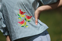 Vyšívaná bavlnená blúzka Medzi riadkami