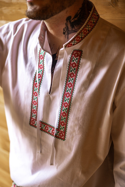 Ľudová ľanová biela...