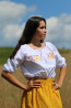 Vyšívaná ľudová bavlnená blúzka Lucia - Krojove.sk