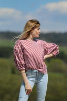 Bavlnená pásikavá blúzka Mária