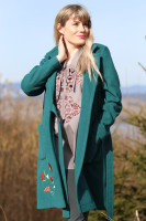 Prechodný vyšívaný kabát Zobúdzanie