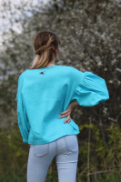 Vyšívaná ľanová blúzka Bystrina