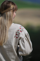 Vyšívaná ľanová blúzka Vôňa zeme