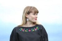 Vyšívaná ľanová blúzka Diaľka