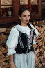 Folklórny zamatový lajblík Johana - Krojove.sk