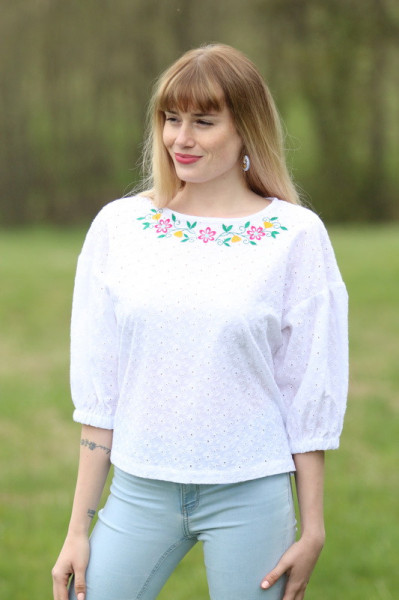 Vyšívaná madeira blúzka...