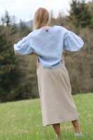 Vyšívaná ľanová blúzka Všedný deň