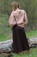 Vyšívaná ľanová blúzka Divožienka