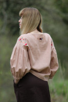 Vyšívaná ľanová blúzka Divožienka