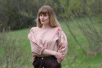 Vyšívaná ľanová blúzka Divožienka