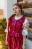 Ľudová brokátová sukňa Zuzička