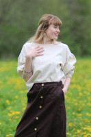 Ľanová blúzka Na krídlach vtákov