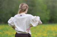 Ľanová blúzka Na krídlach vtákov