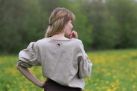 Vyšívaná ľanová blúzka Prekvapenie