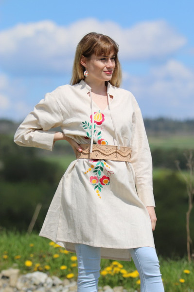 Vyšívaná ľanová...