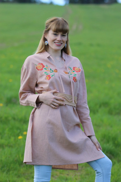 Vyšívaná ľanová...