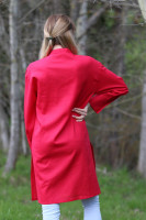 Vyšívaná ľanová tunika/šatotunika Malinový džem