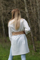 Vyšívaná ľanová tunika/šatounika Vetroplachá