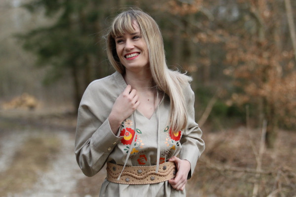 Vyšívaná ľanová...