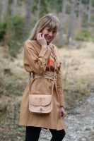 Vyšívaná ľanová tunika/šatotunika Lesná cestička