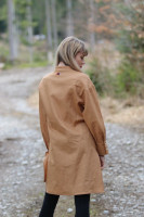 Vyšívaná ľanová tunika/šatotunika Lesná cestička