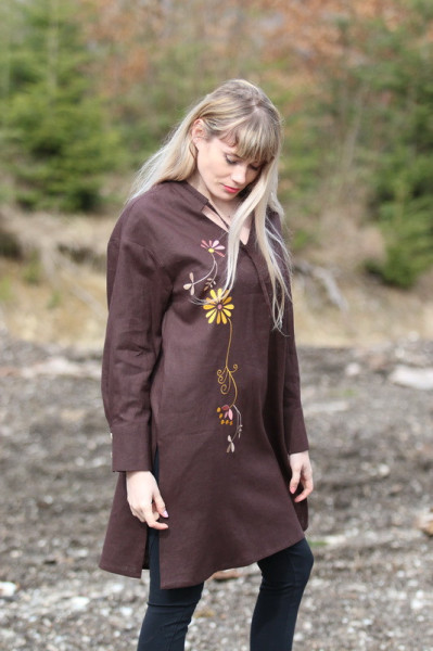 Vyšívaná ľanová...