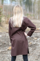 Vyšívaná ľanová tunika/šatotunika Ranná káva