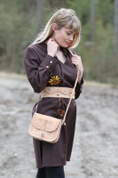 Vyšívaná ľanová tunika/šatotunika Ranná káva