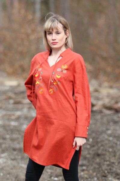 Vyšívaná ľanová...