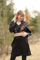 Vyšívaná ľanová tunika/šatotunika Blízkosť