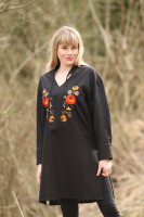 Vyšívaná ľanová tunika/šatotunika Blízkosť