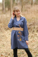 Vyšívaná ľanová tunika/šatotunika Zatajiť dych