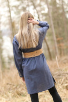 Vyšívaná ľanová tunika/šatotunika Zatajiť dych