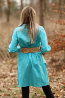 Vyšívaná ľanová tunika/šatotunika Melódia ticha