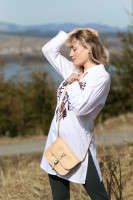 Vyšívaná bavlnená tunika Zara