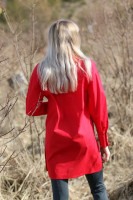 Vyšívaná bavlnená tunika Tvorivosť