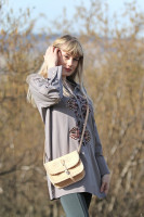 Vyšívaná bavlnená tunika Bútľavá vŕba