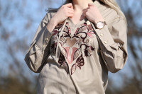 Vyšívaná bavlnená tunika Glafira