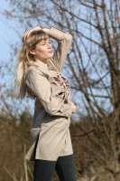 Vyšívaná bavlnená tunika Glafira