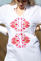 Vyšívaná bavlnená tunika Vďačnosť