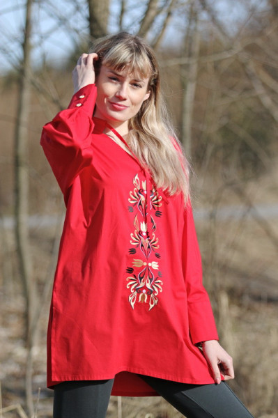 Vyšívaná bavlnená tunika...