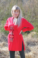 Vyšívaná bavlnená tunika Vľúdnosť