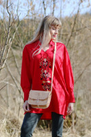 Vyšívaná bavlnená tunika Vľúdnosť