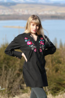 Vyšívaná bavlnená tunika Henrieta