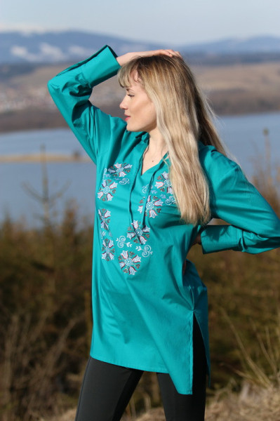 Vyšívaná bavlnená  tunika...