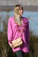 Vyšívaná bavlnená tunika Roztomilosť