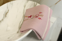 Vyšívaný WAFLE bavlnený detský uterák ZAJKO