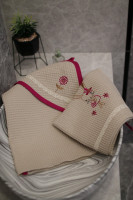 Vyšívaný WAFLE bavlnený detský uterák ZAJKO