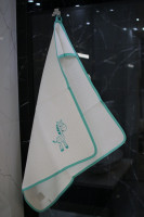 Vyšívaný WAFLE bavlnený detský uterák ZEBRA