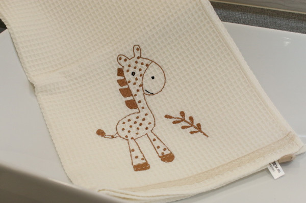 Vyšívaný WAFLE bavlnený...